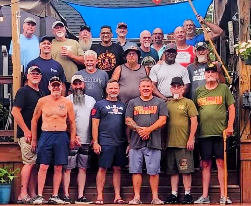 LejeuneSutton's tweet photo. Hotel 3/12 reunion. Semper Fi!!
Operation Desert Shield/Storm.
#usmc #usmcveteran #usmcreunion #Veterans https://t.co/lPbcopLxNR