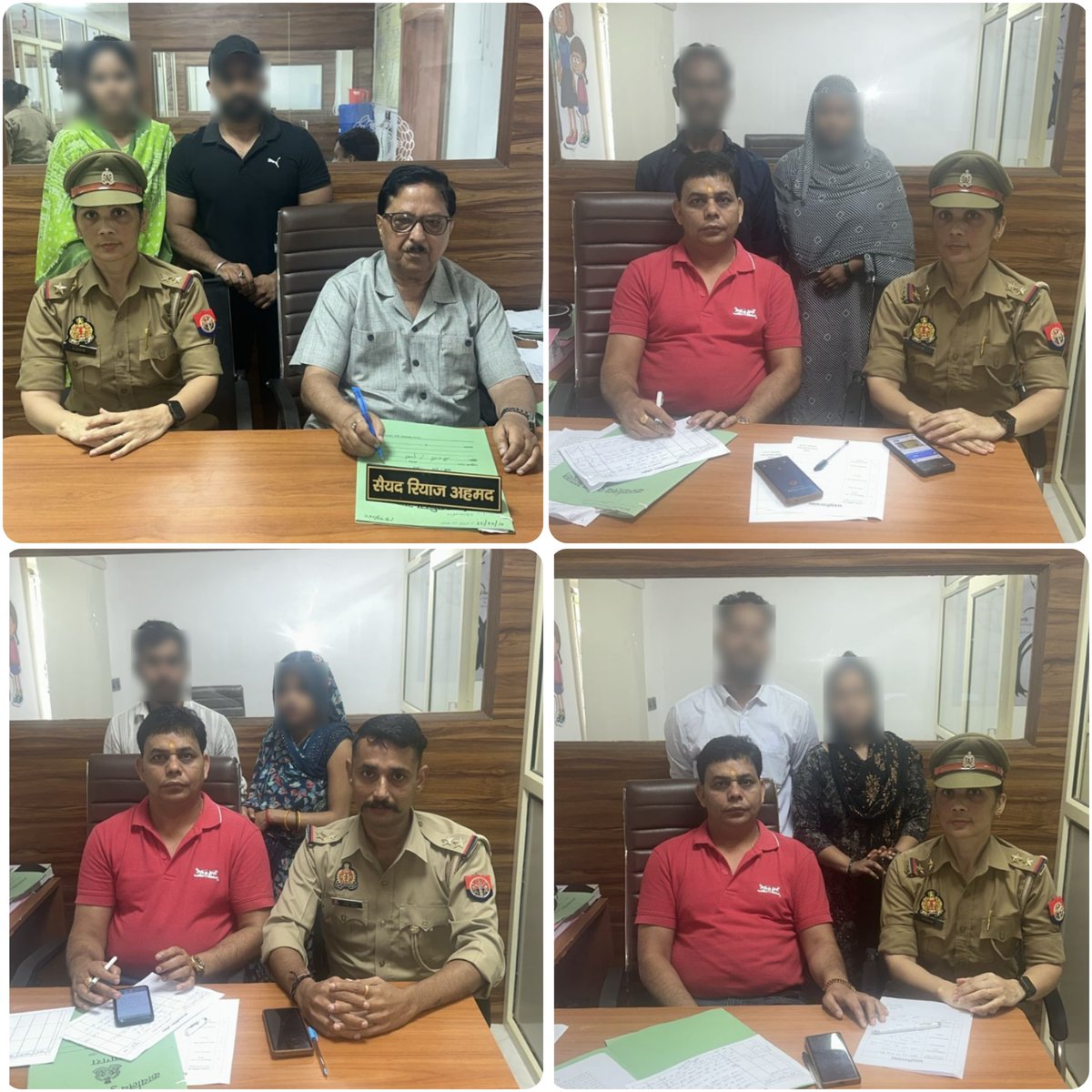 agrapolice's tweet image. पुलिस आयुक्त, आगरा के निर्देशन में #परिवार_परामर्श_केन्द्र में, आपसी मतभेदों के चलते दूर हुए 26 दंपत्ति जोड़ों का कुशल काउन्सलर्स द्वारा समझौता कराकर, परिवारों को टूटने से बचाया आपसी मतभेद भुलाकर पति-पत्नी खुशी-खुशी साथ रहने को हुए राजी।
#𝐔𝐏𝐏𝐨𝐥𝐢𝐜𝐞…