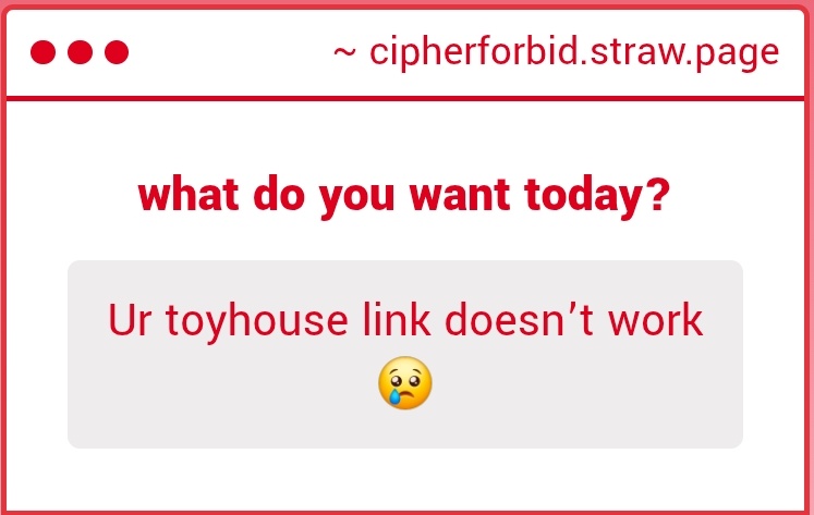 cipherforbid's tweet image. it should be fixed now! ty for letting me Know