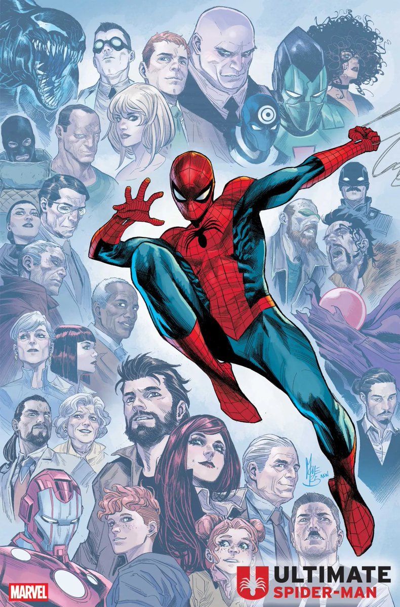 MarcosAD87's tweet image. Esta va a ser la portada de Ultimate Spiderman #24, el último número de la colección. Aún no me creo que vaya a terminar tan pronto 🕷️💔
🎨 Marco Checcetto