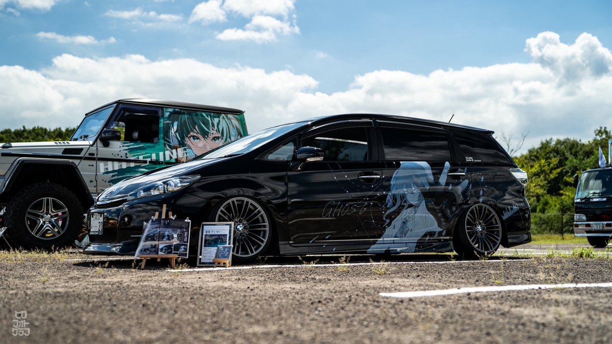 hiro_wish18s's tweet image. 202ブラックにクリアシートの痛車もっと流行ってもいいと思うんだ(??????)