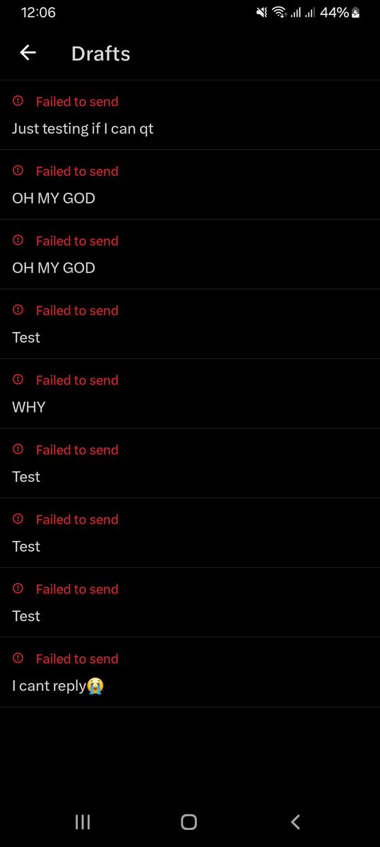 Lixue_tunapish's tweet image. My drafts from the time I couldnt reply or post lmao