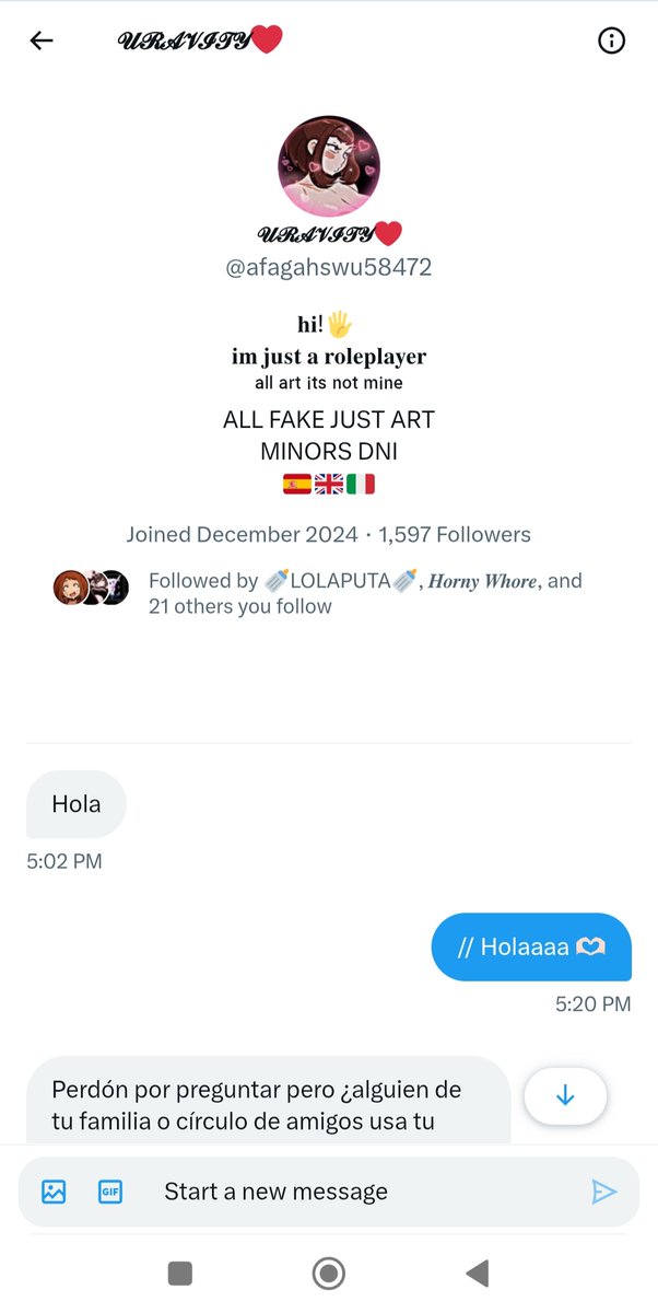 PxrvertKid_'s tweet photo. // No entiendo que necesidad. Llevan utilizando la misma manera años ya, cuando desactivé todas las cuentas ya me habían intentado hacer la misma 2/3 veces 🤣🤦🏻‍♂️ https://t.co/iReIfnqKJ6