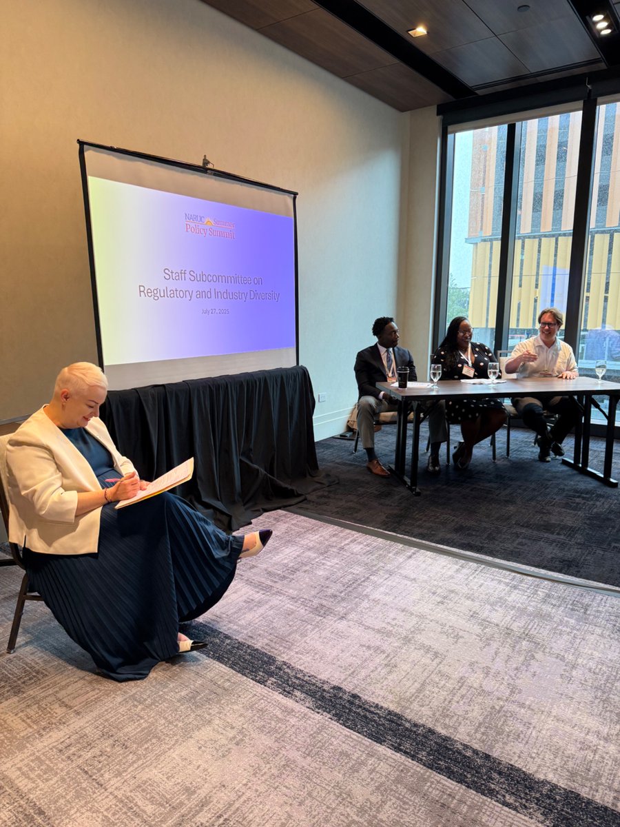 NARUC's tweet image. During today's Staff Subcommittee on Regulatory and Industry Diversity session, speakers discussed the necessity of creative ways to recruit and develop workforce in utilities by understanding a newer generation, and showing them interesting parts of working in utilities such as…