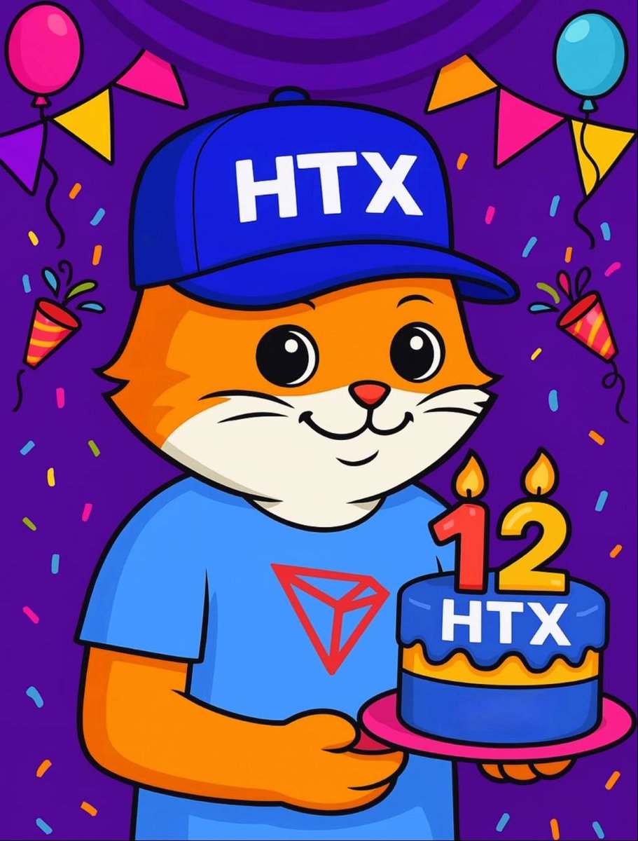 HTX turns 12 — a true crypto era!
$SUNCAT isn’t even 1 yet — we’re still so early.
Let’s celebrate one of our biggest supporters today. 🎉
 #HTX12 #SUNCAT #CryptoFam