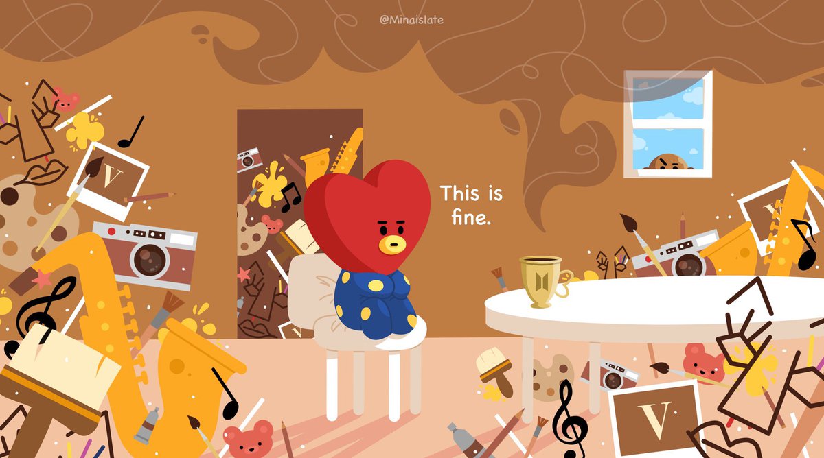 MinaIsLate's tweet photo. From my This Is Fine series 🤍 https://t.co/dXoKU5jpbF