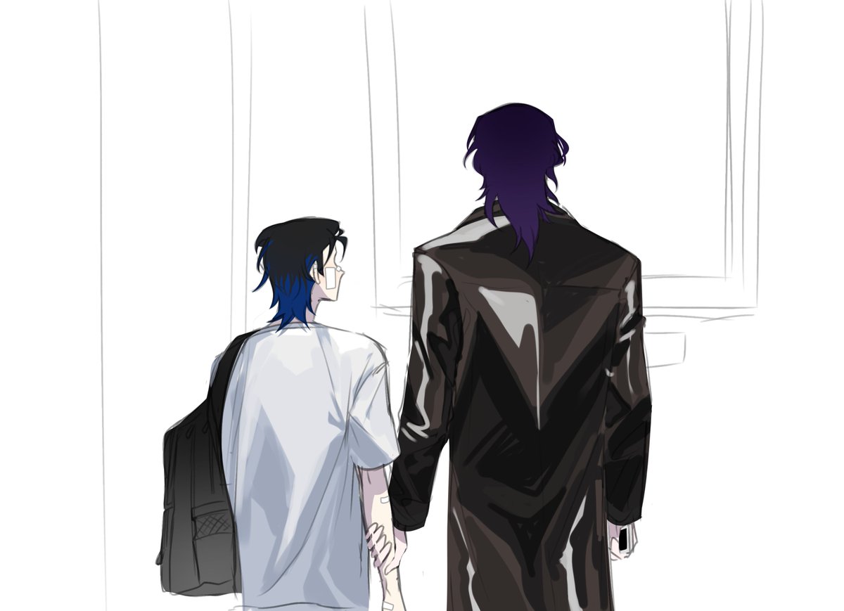 darchibuns's tweet image. I want to share my other oc besides my Darchi.. I actually have a boy oc and his name is Keita!! ^_^ I drew him in 2019.
He is currently in relationship with Iseul (@spacebruulee 's oc)
They are just boys.. my babies..