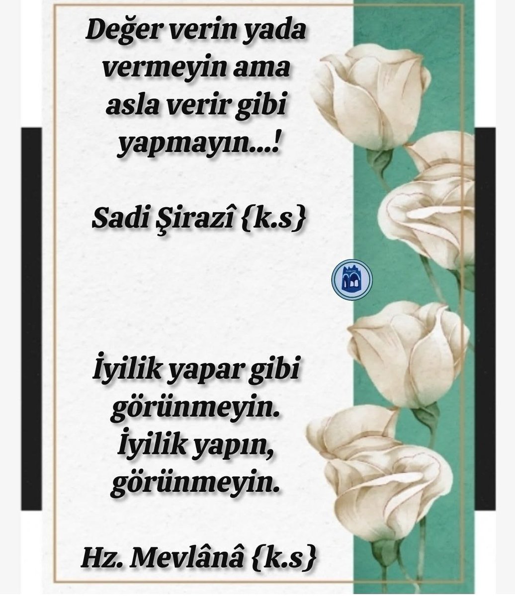 Hamidiyeli3232's tweet image. Selamün Aleyküm Arkadaşlar
Cümleten Hayırlı Akşamlar Dilerim 🌙
🌹 Mevlana hz ( ks ) 🌹
🌹 Şad_i Şirazi ( ks ) 🌹
#GazzeAçlıktanÖlüyor #pazar
#GazzeİçinBenVarım #SonDakika
#yangın #GazzeFeryadımız 💔🇵🇸