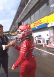 sweetyoua's tweet image. maybe verstappen being behind leclerc the whole time wasn’t that bad verstappen fans 😹✌️