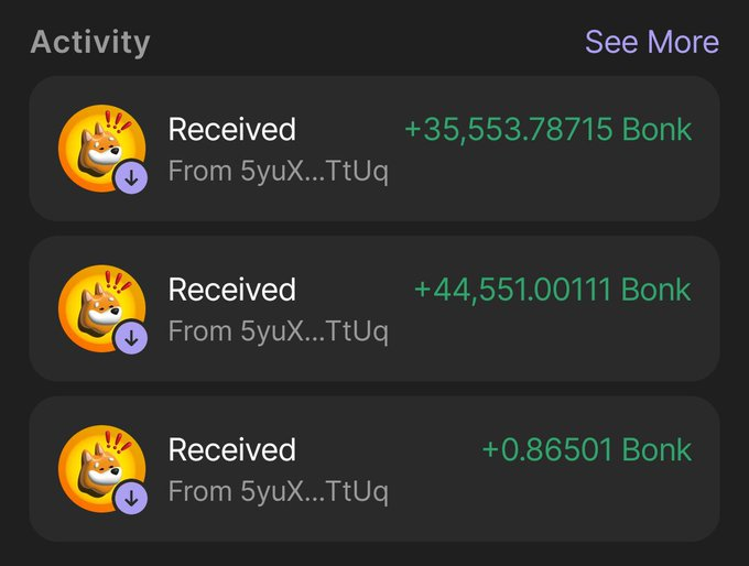 <a href="/SolportTom/">Tom</a> Sup Tom

Have you ever bought a reward token that buys and distributes $BONK to all holders?