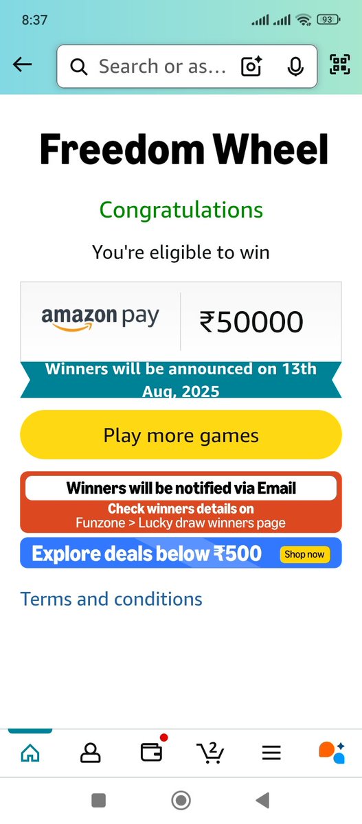 dashdeb40's tweet photo. Hoping for a win #AmazonQuiz  #GreatFreedomFestival https://t.co/9Wg2yBfzKT