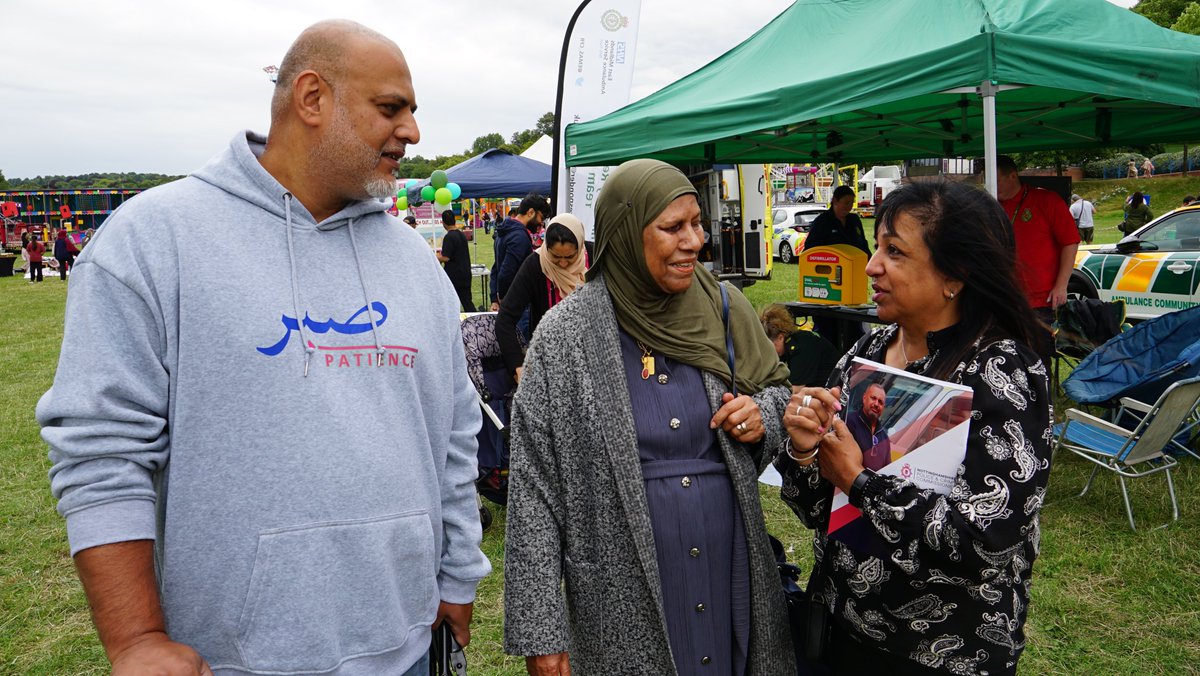 NottsOPCC's tweet image. Deputy PCC Angela Kandola spoke to the crowds at Nottingham’s Cultural Festival today about plans for a Safer Nottinghamshire For All.
The celebration at the Forest Recreation Ground featured food stalls, music, fairground rides, market and information stalls.