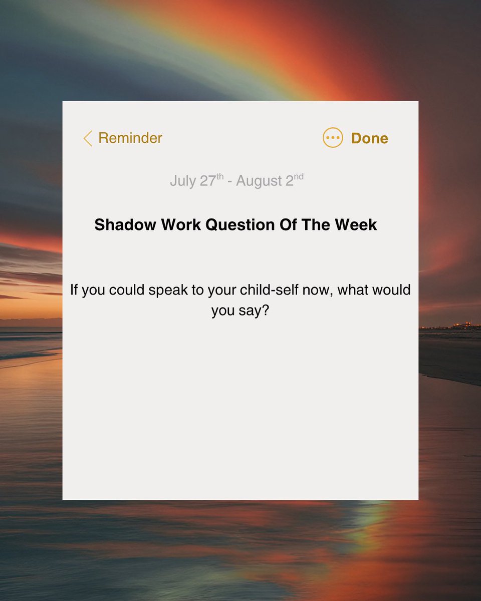 hottiereads's tweet image. โฎShadow Work Question of the Week โฎ
If you could speak to your child-self now, what would you say?
โง๏ฝฅ๏พ: *โง๏ฝฅ๏พ:*โง๏ฝฅ๏พ: *โง๏ฝฅ๏พ:*โง๏ฝฅ๏พ: *โง๏ฝฅ๏พ:*โง๏ฝฅ๏พ: *โง๏ฝฅ๏พ:*โง๏ฝฅ๏พ: *โง๏ฝฅ๏พ:*โง๏ฝฅ๏พ: *โง๏ฝฅ๏พ:*โง๏ฝฅ๏พ: *โง๏ฝฅ๏พ:*โง๏ฝฅ๏พ: *โง๏ฝฅ๏พ:*โง๏ฝฅ๏พ: *โง๏ฝฅ๏พ:*โง๏ฝฅ
Shadow work is theโฆ