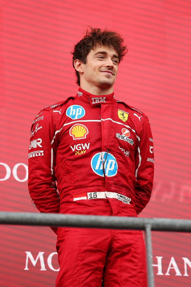 GazzettaFerrari's tweet photo. WHAT A DRIVE. 👏🍾 https://t.co/xuRBHbNAal