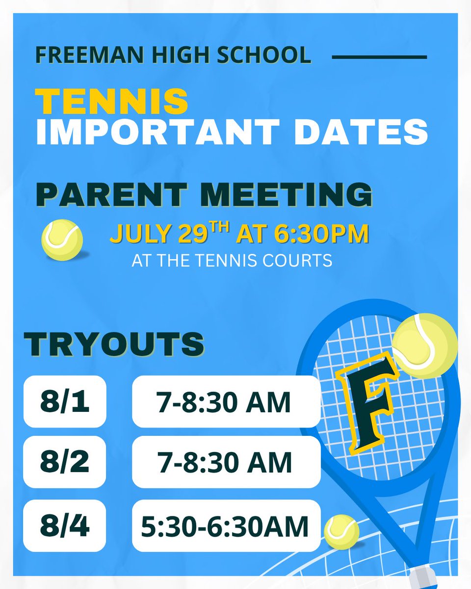 Freeman High School Tennis tweet media