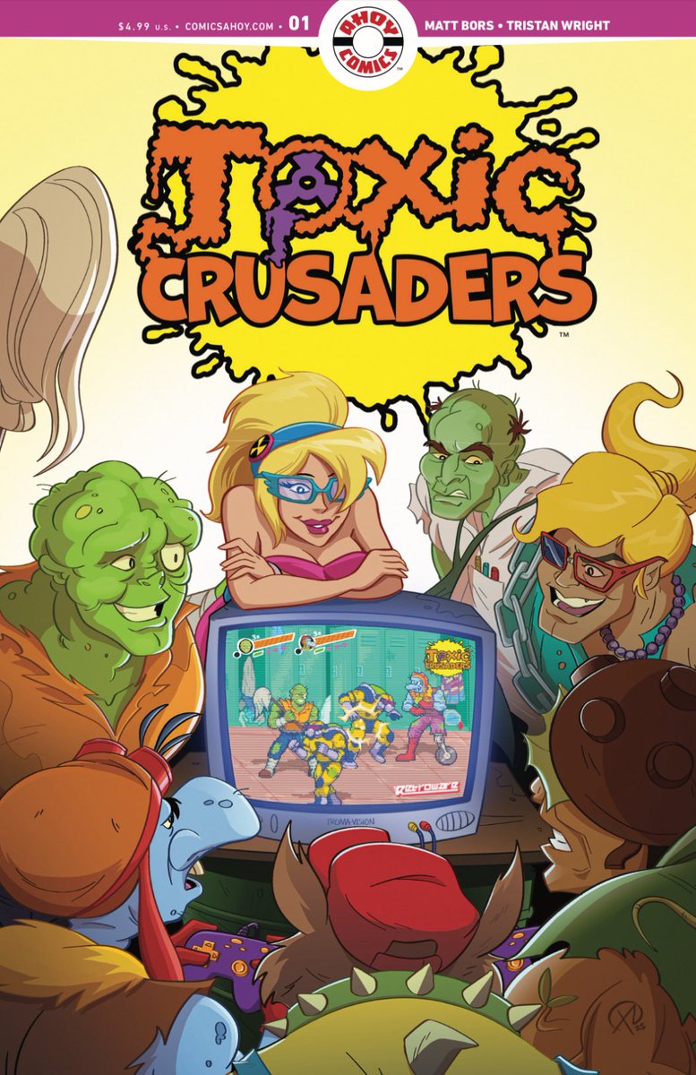 My variant of the all new Toxic Crusaders #1 from Ahoy will be available Sept 10th!