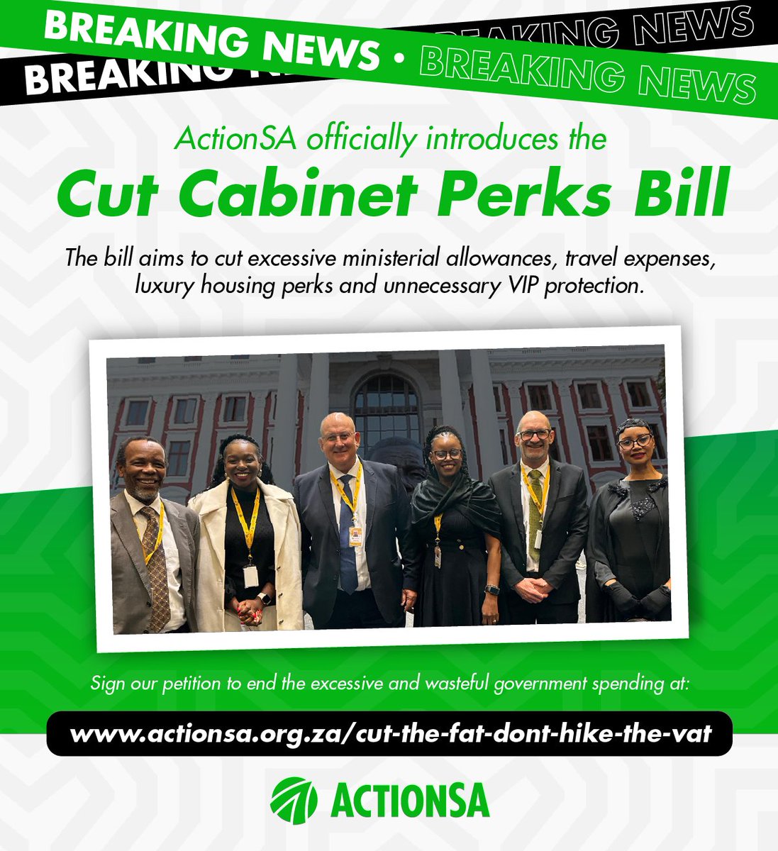 ActionSA_2026's tweet image. ActionSA in 2024 promised to fight for South Africans and is doing exactly that. Two bills have been successfully submitted, and more is to come.
ActionSA has become the unofficial opposition in Parliament