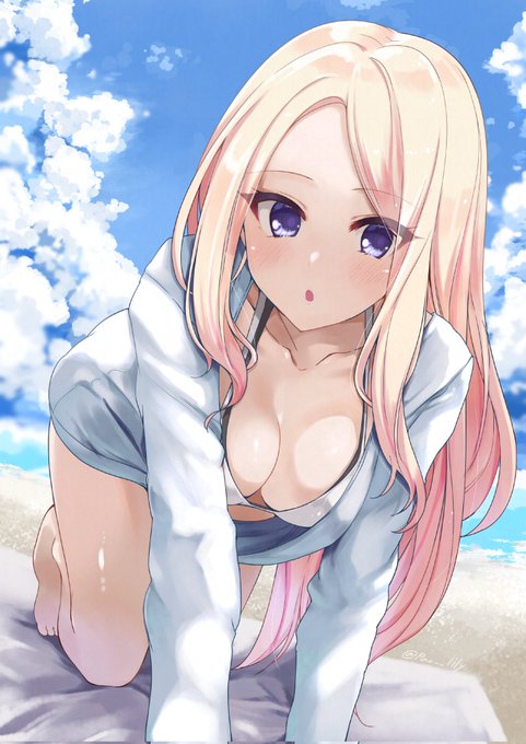 【絵】パーカー水着の星南会長👙 