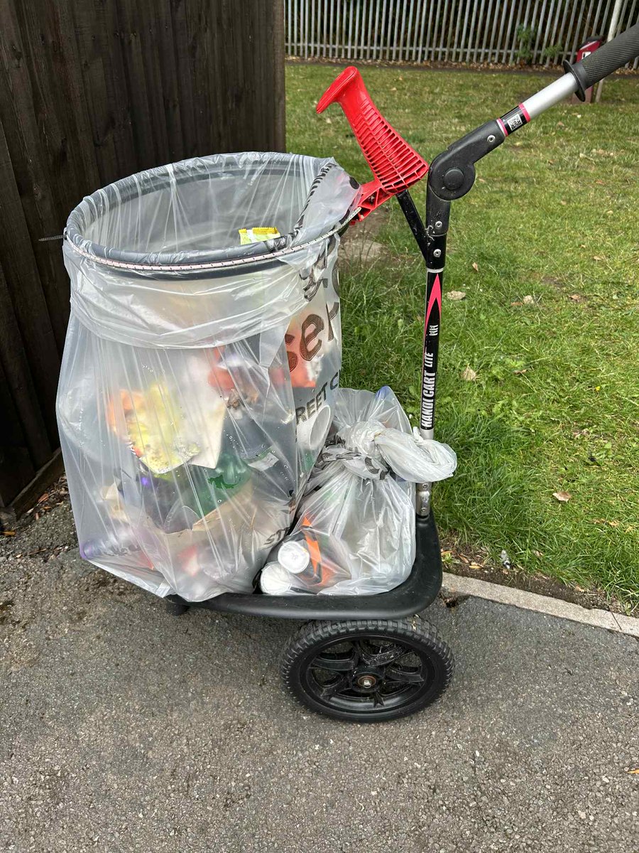 Big shoutout to Helen for litter picking her adopted Rowley street yesterday. Seriously, rubbish RIGHT NEXT TO the bag?! Some folks are too lazy! But Helen's dedication (&amp; those handy fence bags) keeps our community tip-top. You're a legend, Helen – so glad you're on our team!