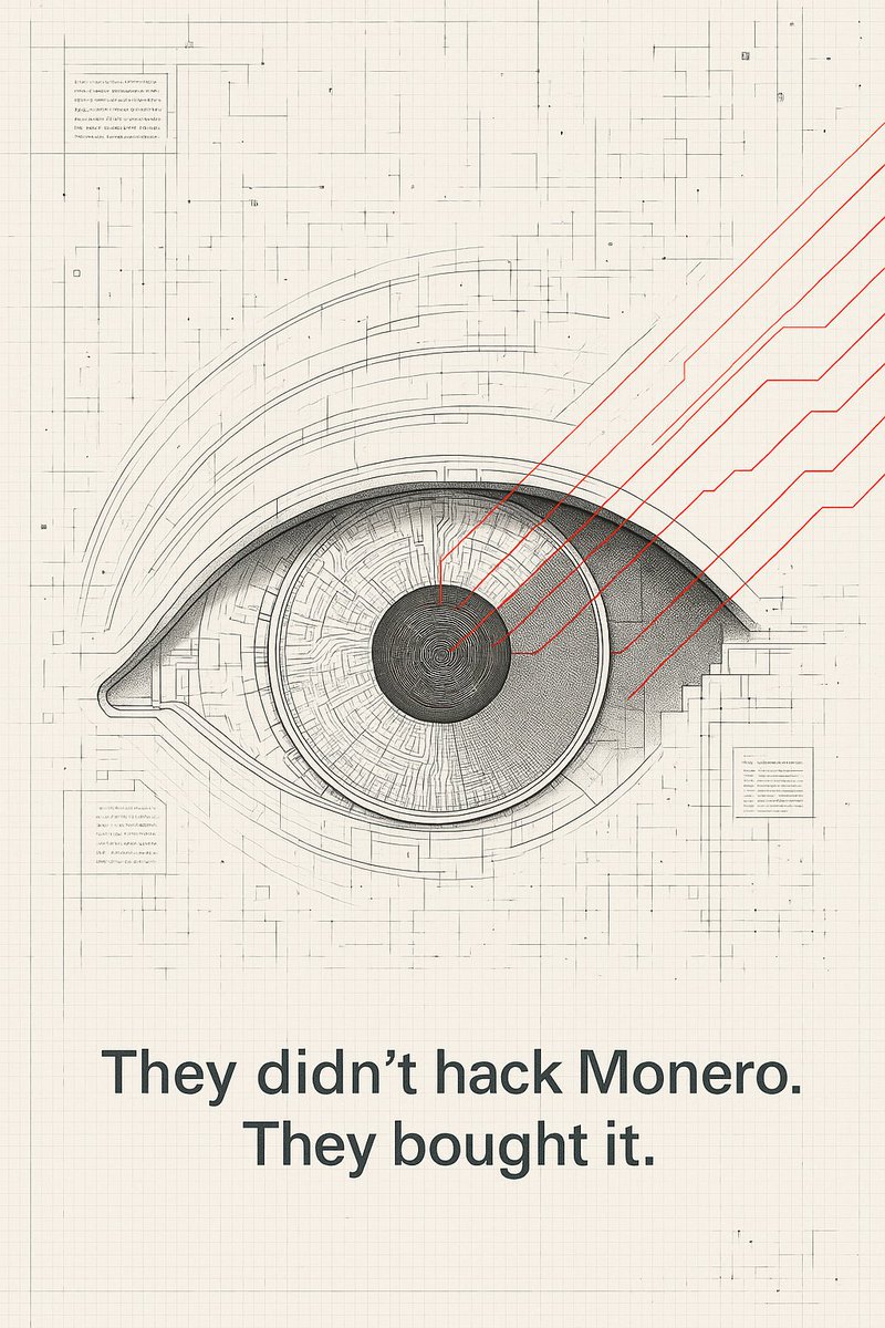 🧵 Monero is under attack. Not through bugs or exploits.

This is an economic attack. Through incentives. Through miners.
They're not hacking your privacy — they're buying it.
Here’s what’s happening and why it matters: 👇