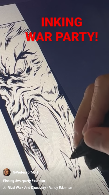 rampartpress's tweet image. #inking #warparty #comics youtube.com/shorts/O3DN23e… via @YouTube
