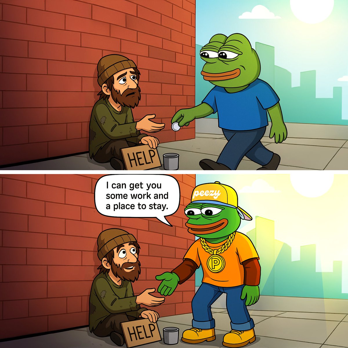 peezyethereum's tweet image. The best charity is to enable a person to earn their own living
$PEEZY $PEPE $ETH