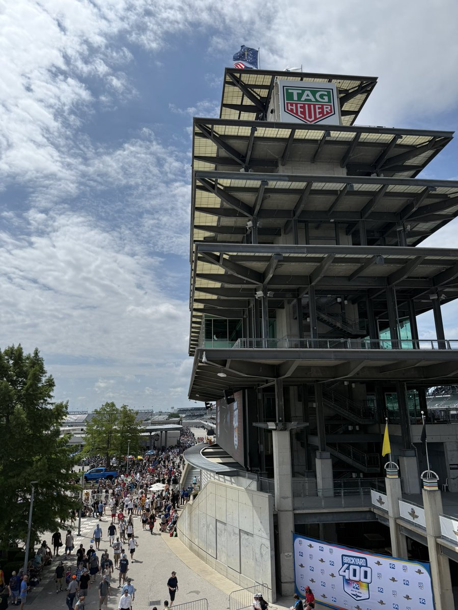 Great crowd out here at IMS for the Brickyard 400! And it’s a beautiful day for it, too (at least currently).

Follow along for full coverage all day!