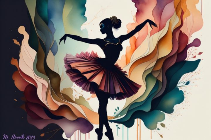 Magicdashworkss's tweet image. Art of the Day: "Enchanting Ballet by Maggie Hernik". Buy at: ArtPal.com/magicdash?i=15…