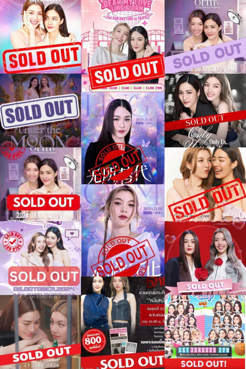 LLLorm's tweet image. LingOrm’s fanmeetings “SOLD OUT”

#LingOrm #หลิงออม