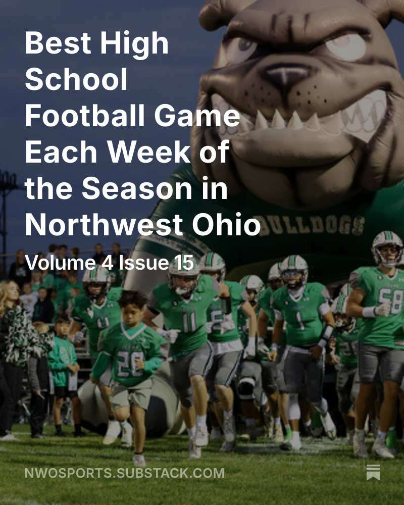 Best High School Football Game Each Week of the Season in Northwest Ohio
open.substack.com/pub/nwosports/…