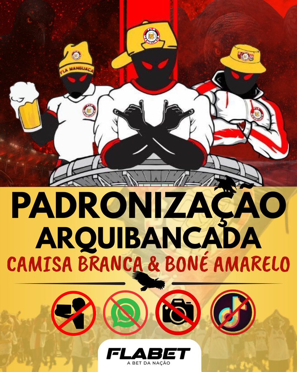 FlaManguaca's tweet image. RESPEITE A PADRONIZAÇÃO!

#Flamengo 
#ClubeDeRegatasDoFlamengo #CRF 
#FlaManguaça 
#MaiorChoppDoBrasil 
#EmbriagadosPeloMengão