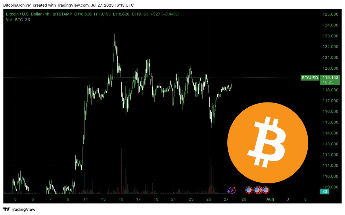🚨 BREAKING: "Bitcoin Raggiunge il Valore di 119.000 Dollari"