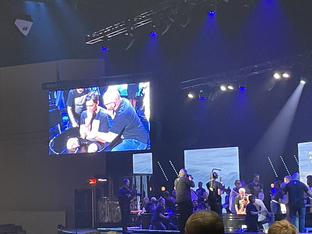 FredsDaily's tweet image. 10:30a Watching Baptism today in church.
