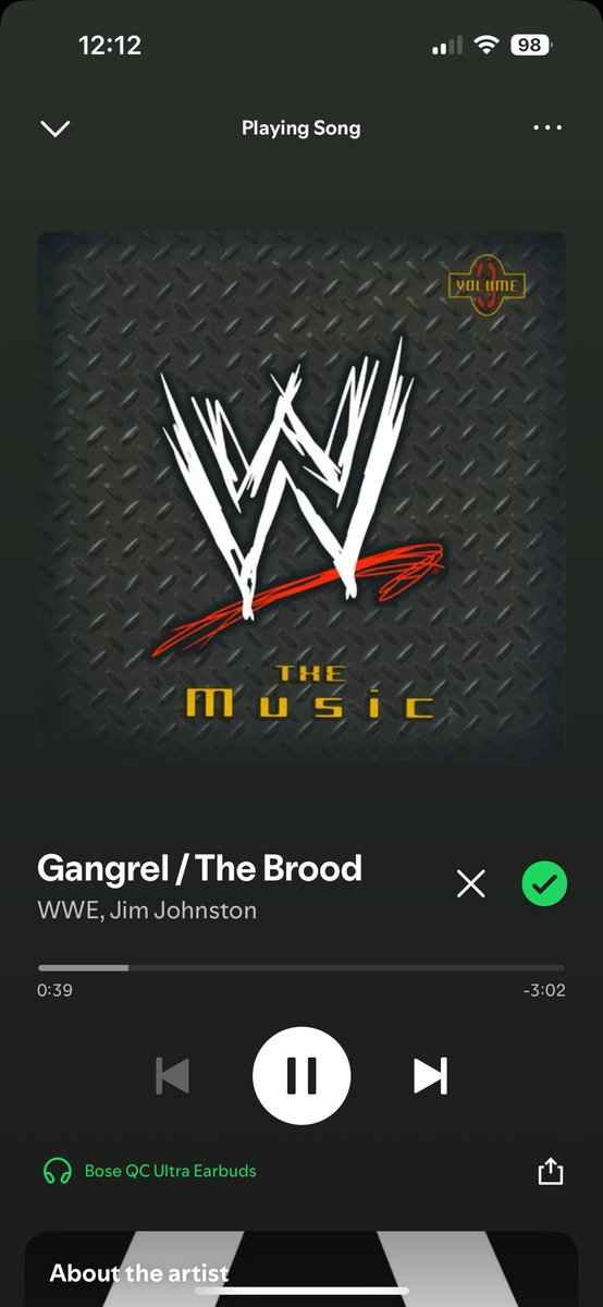 When Gangrel’s theme comes on during your lift you know it’s gonna be a great workout. 

<a href="/SCampbell_89/">Scott</a>
