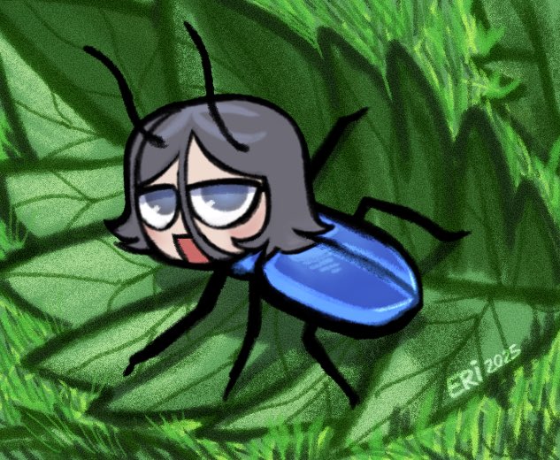CurvyBuns's tweet image. The rare Angel Beetle in their natural habitat.
