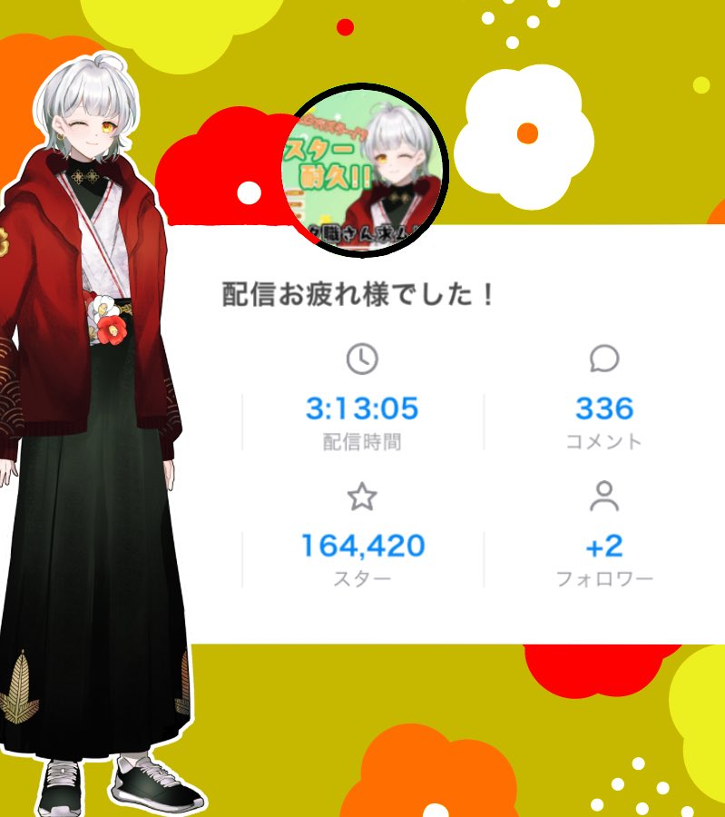 toe0TT's tweet image. 配信終わった後のやつ作った!!!
スター耐久無事達成しました🙆♂️
ご協力本当にありがとうございます……!!
コメントあると本当に助かる…‥
命救われてます🙏