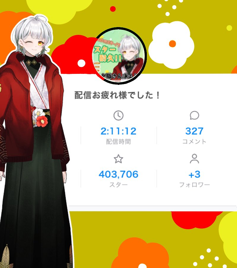 toe0TT's tweet image. 配信終わった後のやつ作った!!!
スター耐久無事達成しました🙆♂️
ご協力本当にありがとうございます……!!
コメントあると本当に助かる…‥
命救われてます🙏