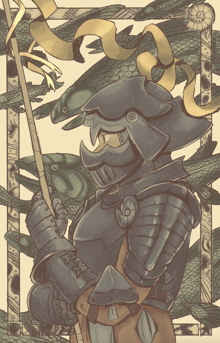 aalexfletcher's tweet image. The Dunkleosteus Knight ⚔️ New print for Otakon!!