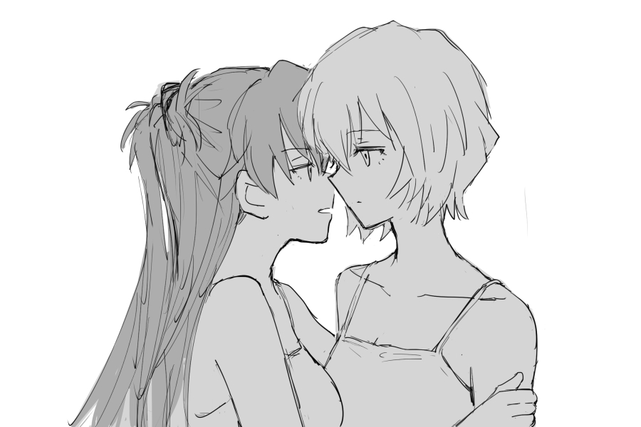 mutsu_XXXX's tweet image. アスカとレイ