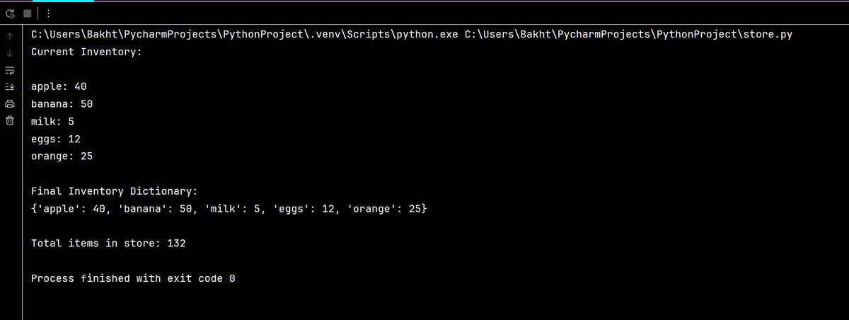 bakhtiyariamina's tweet image. Managing store with python codes🏯
#afghangirlscode
#codeinpython
@a_daneshyar 
@CodeToInspire