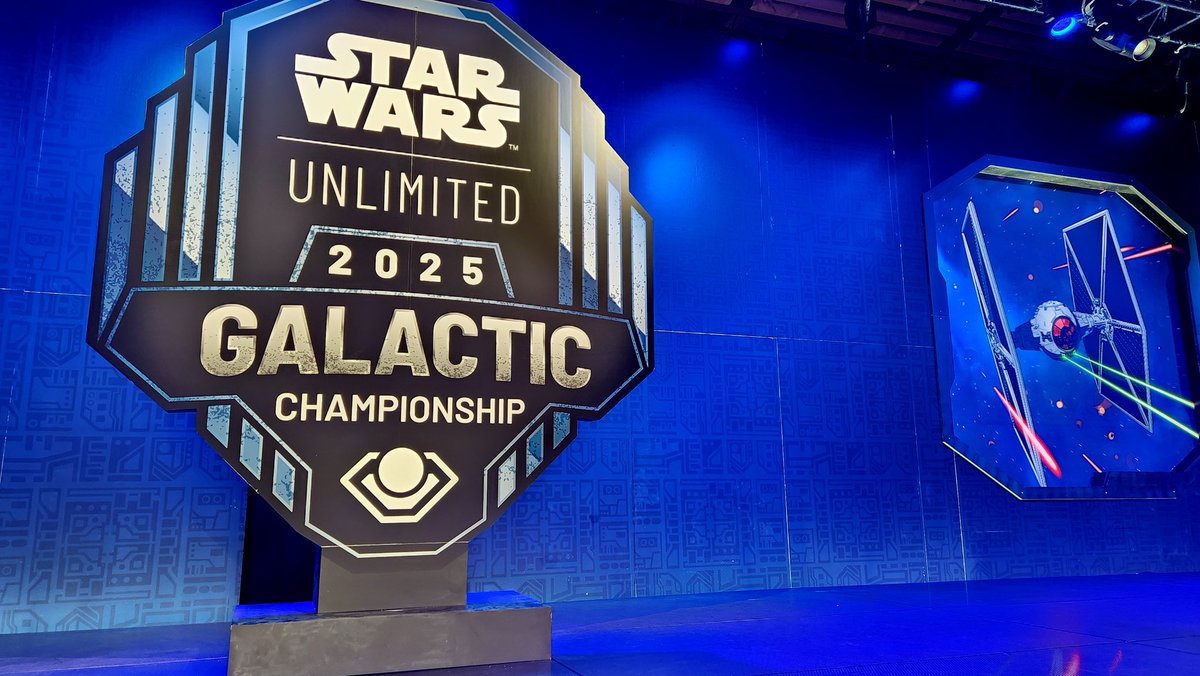 MaindeckGames's tweet image. The stage is set for the final day of the #StarWarsUnlimited Galactic Championship! Don't miss the Galactic Report followed by more incredible gameplay with myself, @ggDoA, and @thatCHARM3R!
🔗
youtube.com/live/pnXGI8JHY…