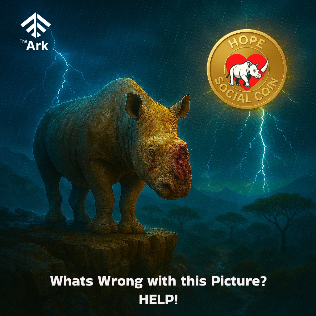 TheArkNFT1's tweet image. Rhinos dont Deserve this they have been around for millions of years only to be getting killed for humans greed! You can help watch out for $HOPE Its going to change the lives of Rhinos.
#TributeToHope #TheArkNft #SaveTheRhinos #Web3 #Unite #Help