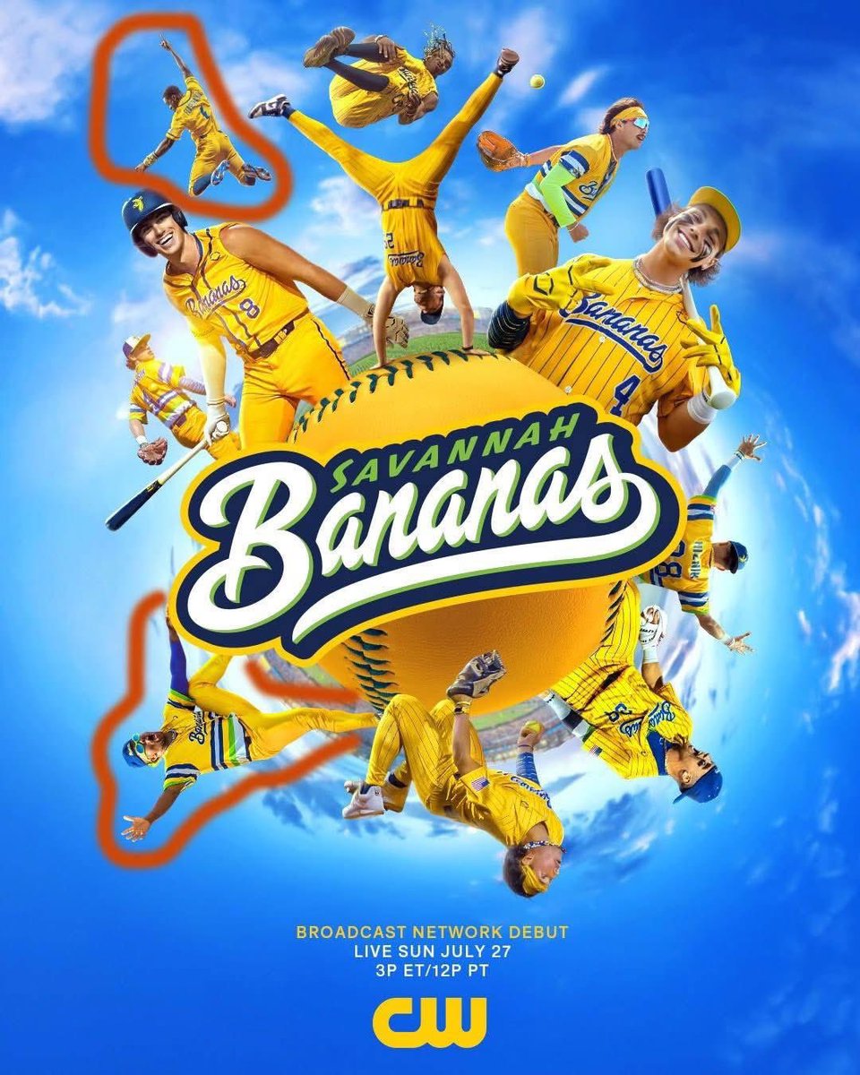 TheDiplomat13's tweet image. The Savannah Bananas are coming to CW this Sunday. We have two Rattlers (circled in orange) who are stars on the team. It's a different take on baseball and family fun. Ty Jackson (All-SWAC) and Malachi Mitchell are two of Jamey Shouppe's former players who are on the Bananas.…
