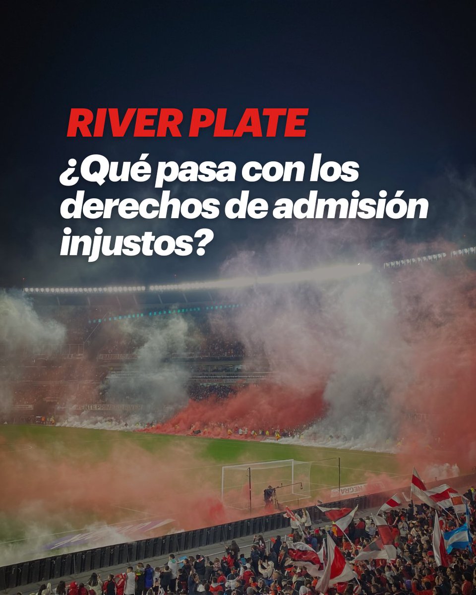 No vamos a mirar para otro lado con los derechos de admisión injustos en River 🙏

Durante mi tiempo como dirigente opositor en River, recibí cientos de mensajes de hinchas preocupados por una problemática que no se puede ignorar: la aplicación injusta de los derechos de admisión
