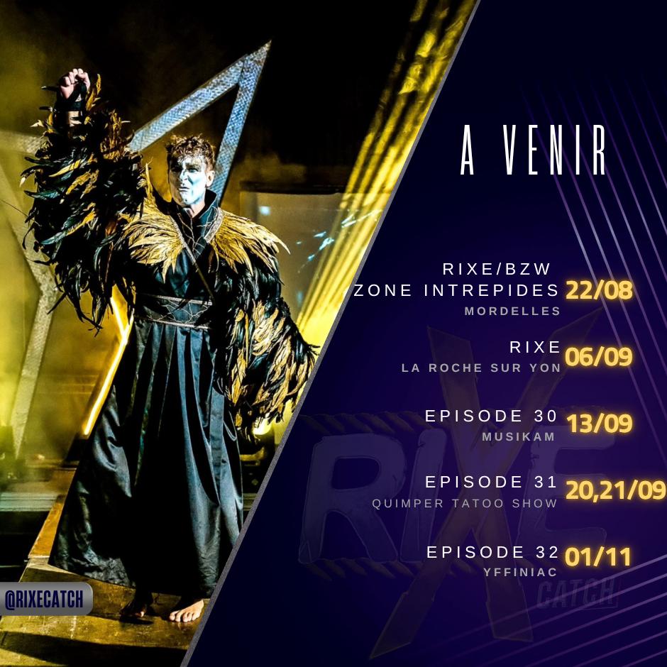 OnlyWrstMatters's tweet image. La RIXE a annoncΓ© leurs prochaines dates pour leurs shows Γ venir :
β’ RIXE / BZW IntrΓ©pides Γ Mordelles, le Vendredi 22 AoΓ»t
β’ Show Γ la Roche sur Yon, le Samedi 6 Septembre
β’ Γpisode 30 au Musikam (La MΓ©ziΓ¨re), le Samedi 13 Septembre
β’ Γpisode 31 au Quimper Tatoo Show, lesβ¦