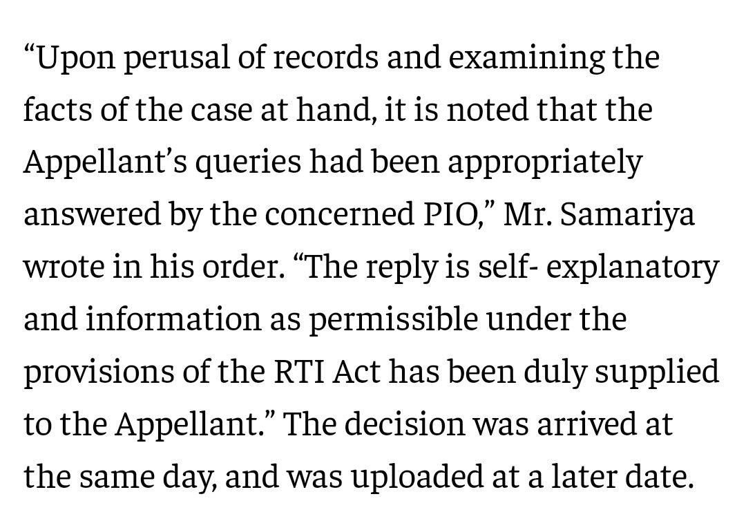 Aroon Deep (@aroondeep) on Twitter photo This is where we are on the RTI Act. The Home Ministry won a case we filed against them where their representative did not even speak. 
And what we asked was very straightforward: how many CAA applications did you get on YOUR website, that YOU manage? This is where we are on the RTI Act. The Home Ministry won a case we filed against them where their representative did not even speak. 
And what we asked was very straightforward: how many CAA applications did you get on YOUR website, that YOU manage?