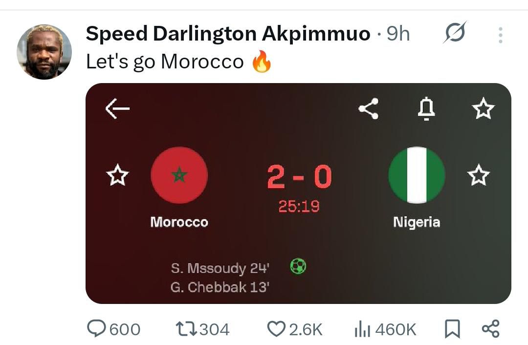 _officialczar's tweet image. Last night, haters of Nigeria 🇳🇬 had prayed @NGSuper_Falcons were defeated. Their agents were everywhere includin one SAMUEL CHIMEZIE ISAIAH who actually works for @voiceofnigeria. E'en before the match ended, he'd published Nigeria's loss
The other doofus was tewonde Darlington