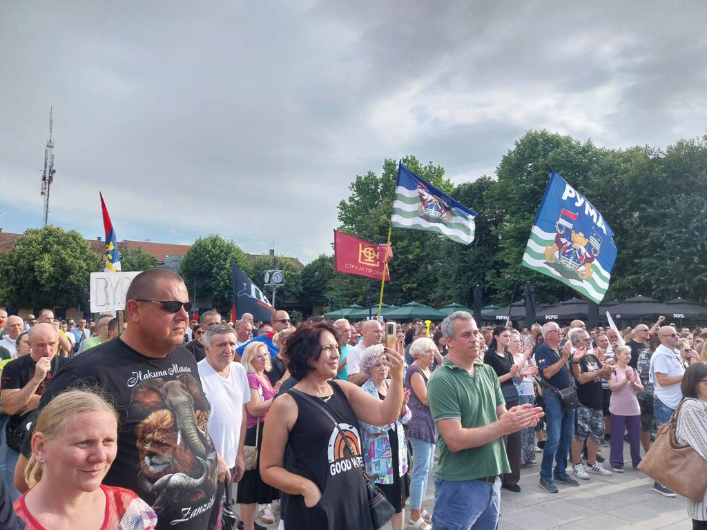 demokrate's tweet image. 📍 Ruma danas.
Nema represije koja će nas ućutkati.
Ima nas – i bićemo tu, gde god treba.