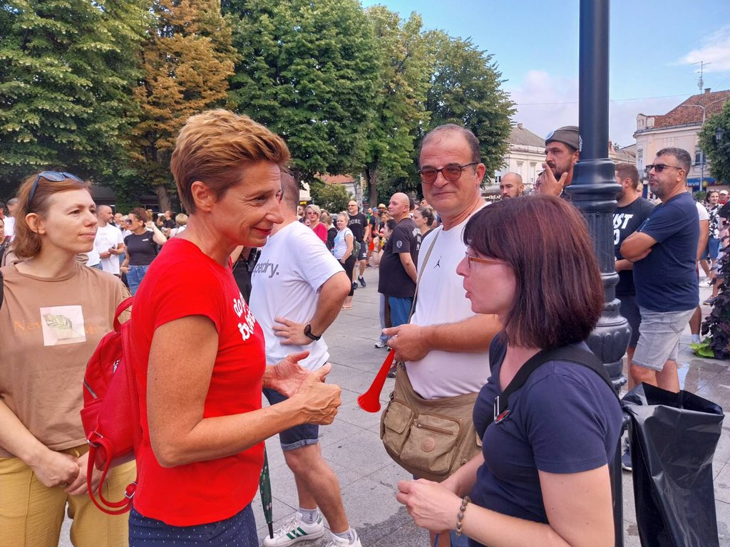 demokrate's tweet image. 📍 Ruma danas.
Nema represije koja će nas ućutkati.
Ima nas – i bićemo tu, gde god treba.