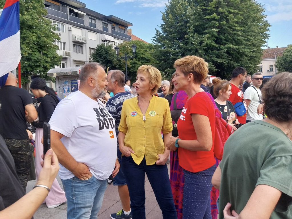 demokrate's tweet image. 📍 Ruma danas.
Nema represije koja će nas ućutkati.
Ima nas – i bićemo tu, gde god treba.